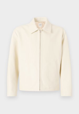 sandro MINIMAL - Faux leather jacket - aluminium