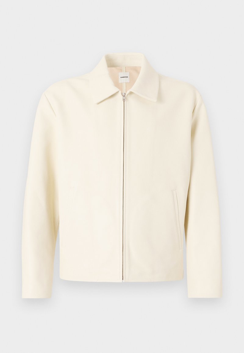 sandro Imitatieleren jas wit