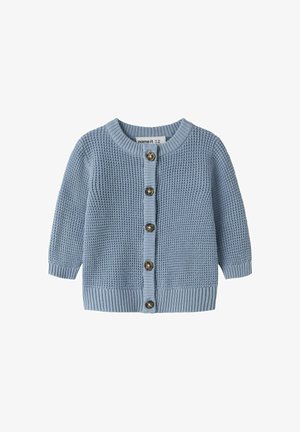 Name it, NBNBUBBA LS KNIT CARD NOOS UNISEX - Neuletakki - ashley blue1