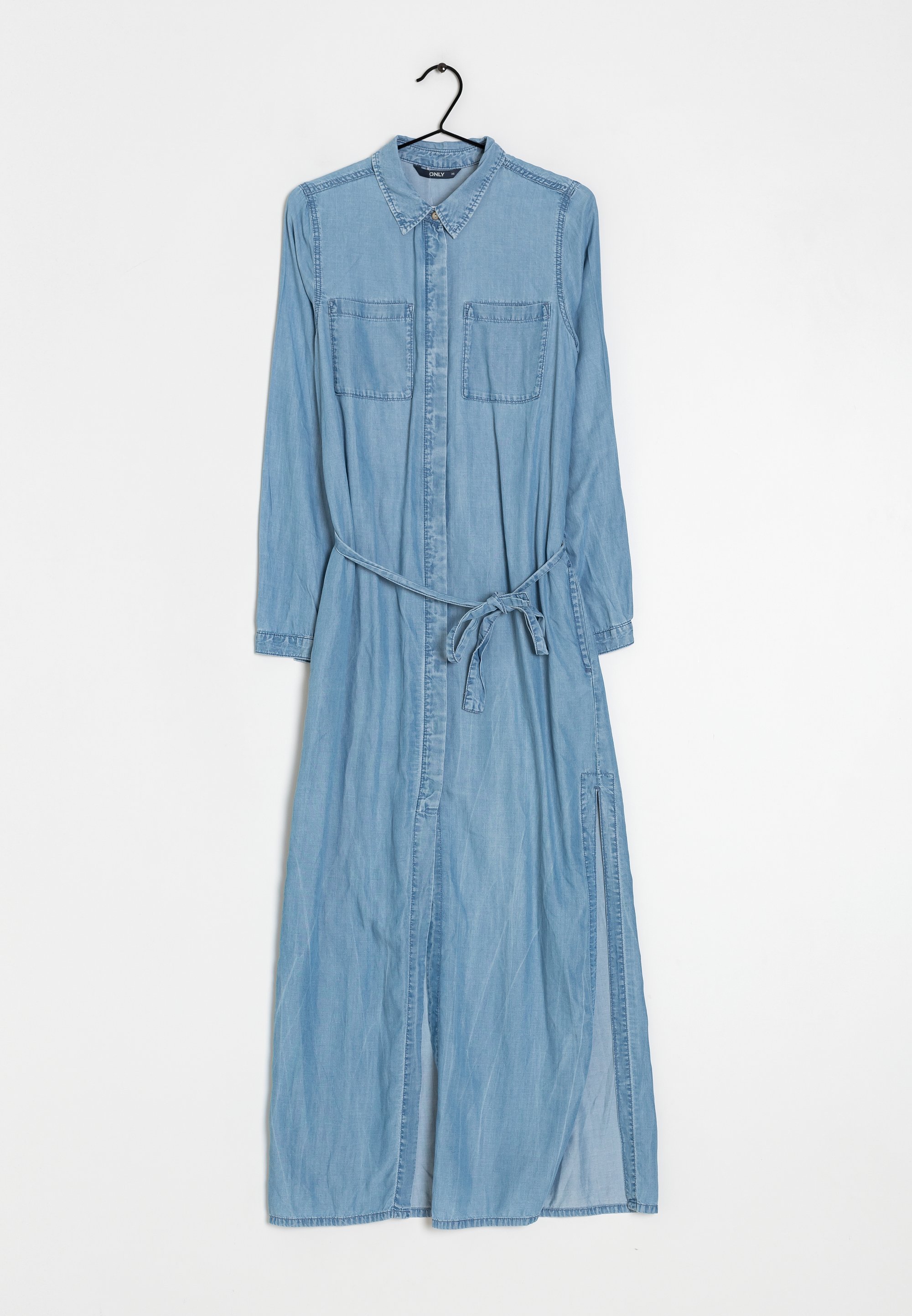 Only Maxi Jurk Blauw Jurkje Only ONLY Maxi-jurk Blue/blauw (Pre-owned)