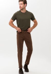 BRAX STYLE CADIZ - Stoffhose - malt