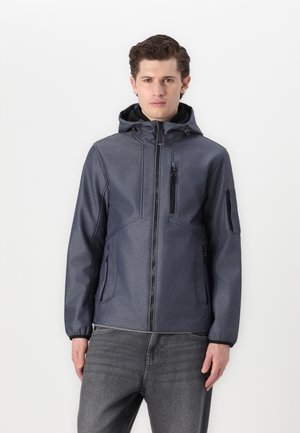 JACKET - Softshelljas - blue softshell melange