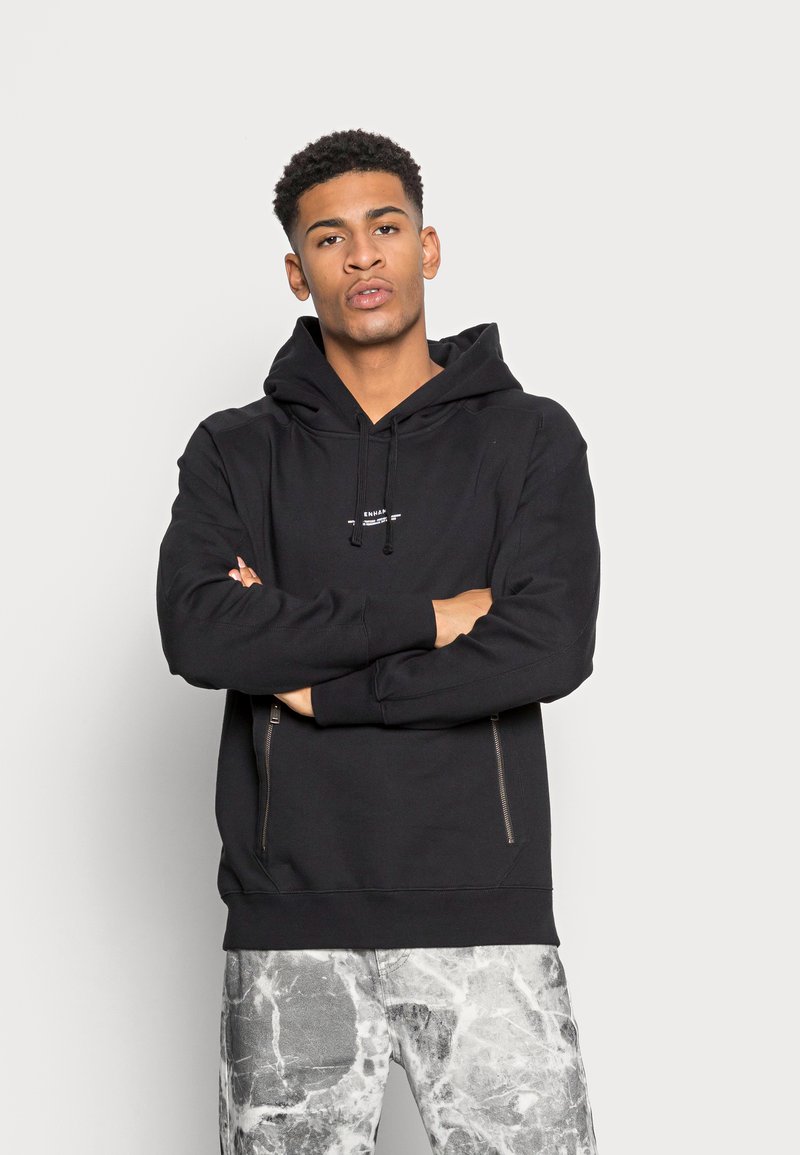 Denham BOX HOODY - Camisola com fecho - black
