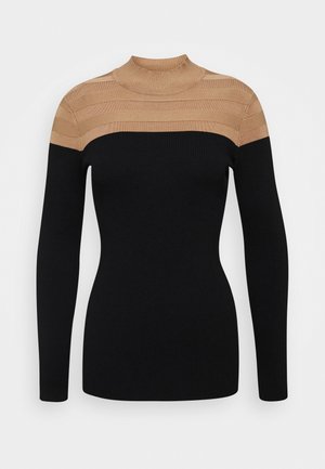 Morgan MICO - Jersey de punto - camel/noir