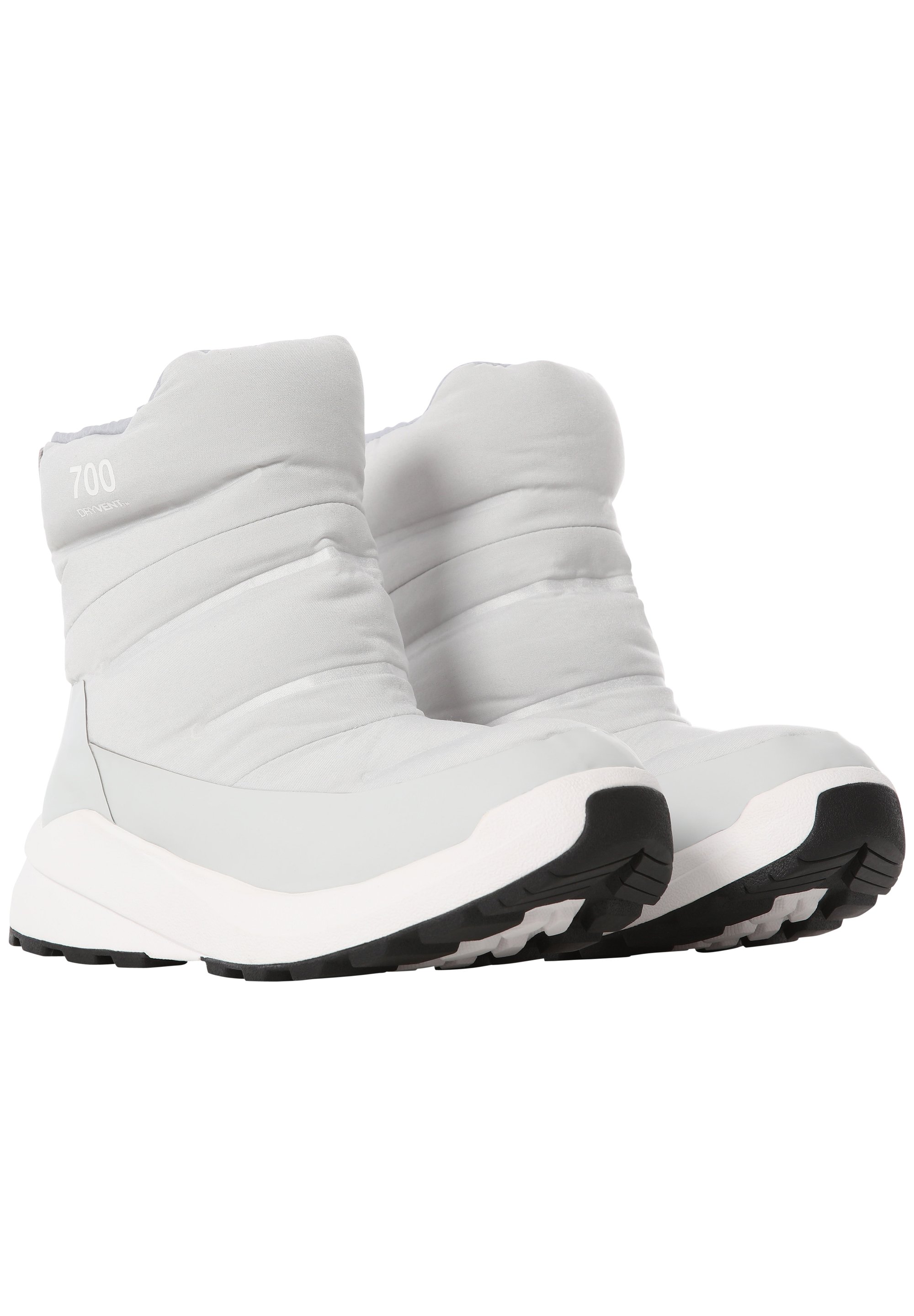 The North Face W Nuptse Ii Mountain Shoes Tin Grey Tnf White Dark Grey Zalando De