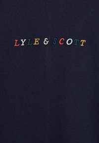 Lyle & Scott MULTI COLOURED EMBROIDERED HOODIE - Jersey con capucha - navy