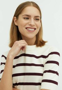 mbyM CARLA - T-shirt print - sugar wine stripe