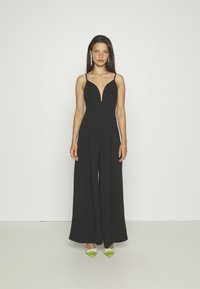 WAL G PETITE - HAVANA WIDE LEG - Kezeslábas - black Miniatűr kép 1