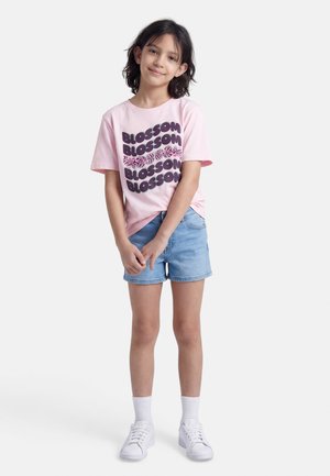 Name it NKFBENNA 2 PACK - Potiskana majica - light pink/mottled light grey