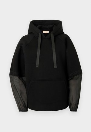 TWINSET KNITTED SWEATSHIRT - Kapuutsiga pusa - nero