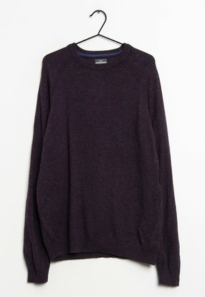 Stickad tröja - purple