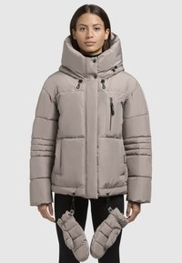 khujo PEEKE SET - Winterjas - graubeige