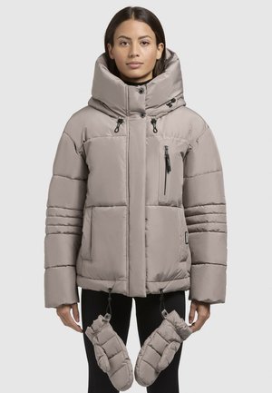 khujo PEEKE SET - Winterjas - graubeige