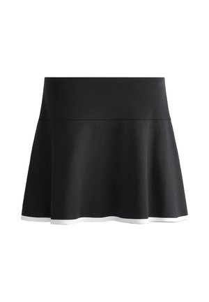 OYSHO PIPING - Sports skirt - black