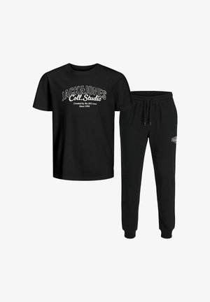 LOUNGEWEAR SET LOGO - Komplet pidžame - black