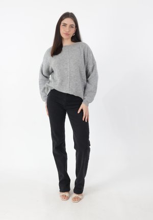 Strickpullover - dunkelgrau