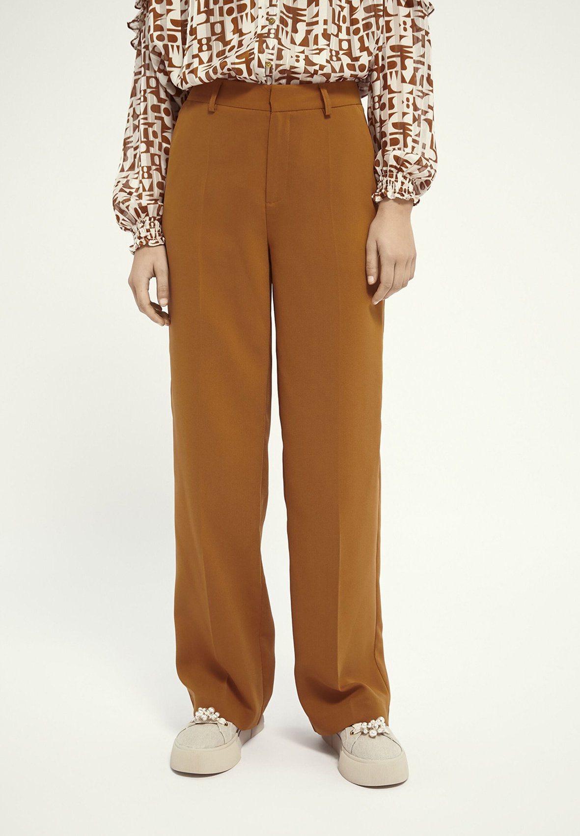 Maison Scotch Broek - brown/Bruin - Zalando.nl