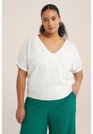 WE Fashion CURVE - T-Shirt basic - white