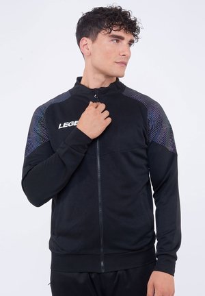 LEGEA, MANILA - JACKET UNISEX - Felpa con zip - black-black