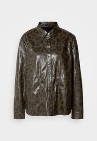 Veste en similicuir - olive drab