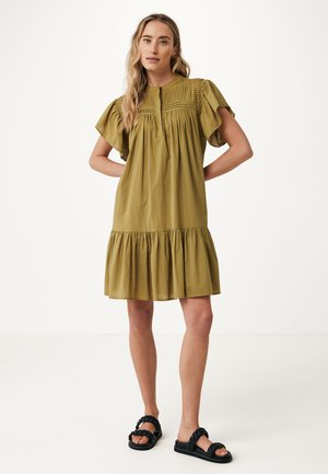 Mexx RUFFLE DETAIL - Jurk - spicy green