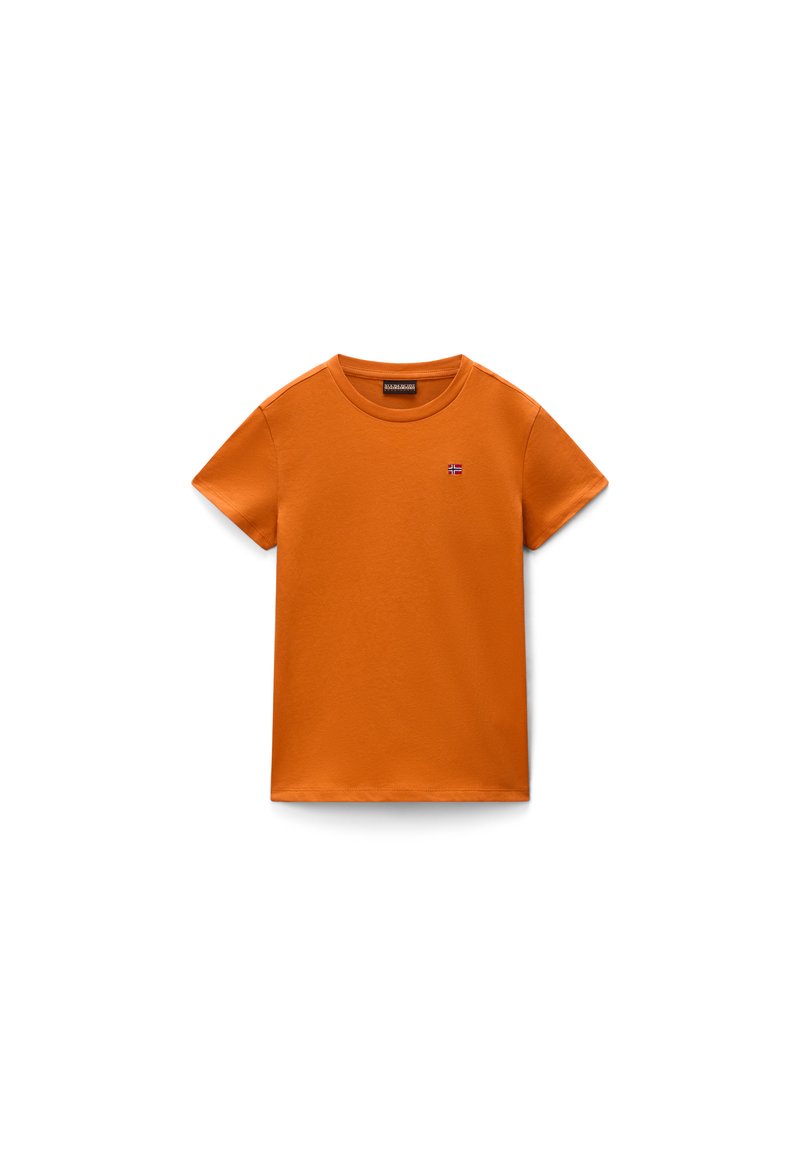 Napapijri T-shirt basic oranje Napapijri T-shirt basic oranje
