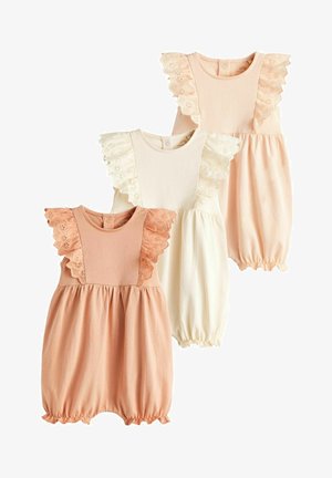 3 PACK REGULAR FIT - Tuta jumpsuit - pink cream broderie