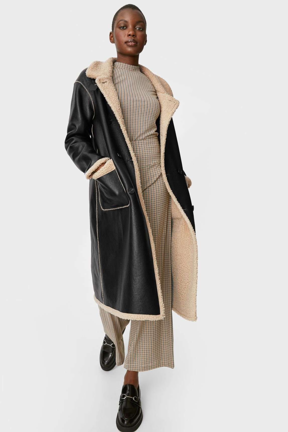 C\u0026A Premium Abrigo de invierno - black/negro - Zalando.es