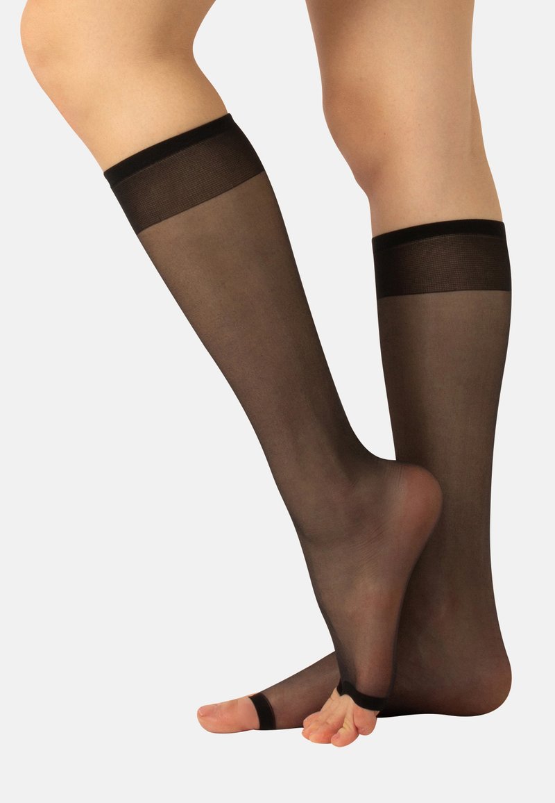 Calzitaly OPEN TOE 10 DEN - Podkolanówki