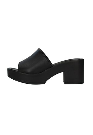 Ciabattine con tacco - black