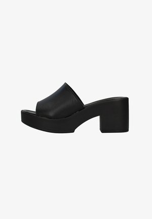 Cinzia Soft Ciabattine con tacco - black