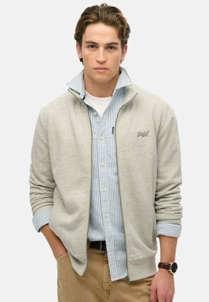 ESSENTIAL LOGO STEHKRAGEN  - Felpa con zip - grau