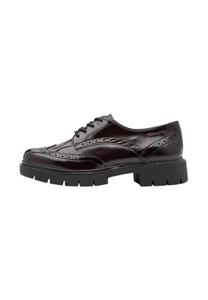 Tamaris, HALBSCHUH - Lace-ups - bordeaux box