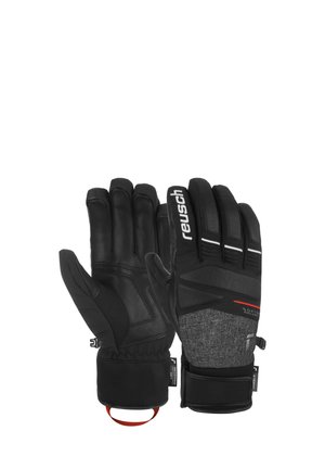 FINGERHAND THUNDER - Fingerhandschuh - blck blck melang/fire red
