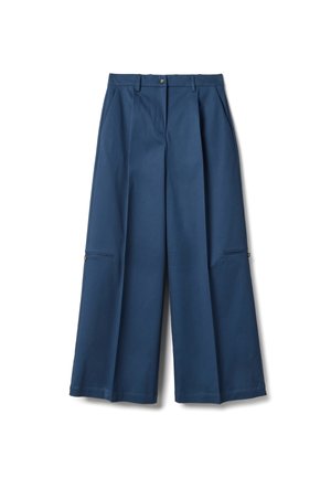 Stefanel WIDE STRETCH - Pantalones - dark blue
