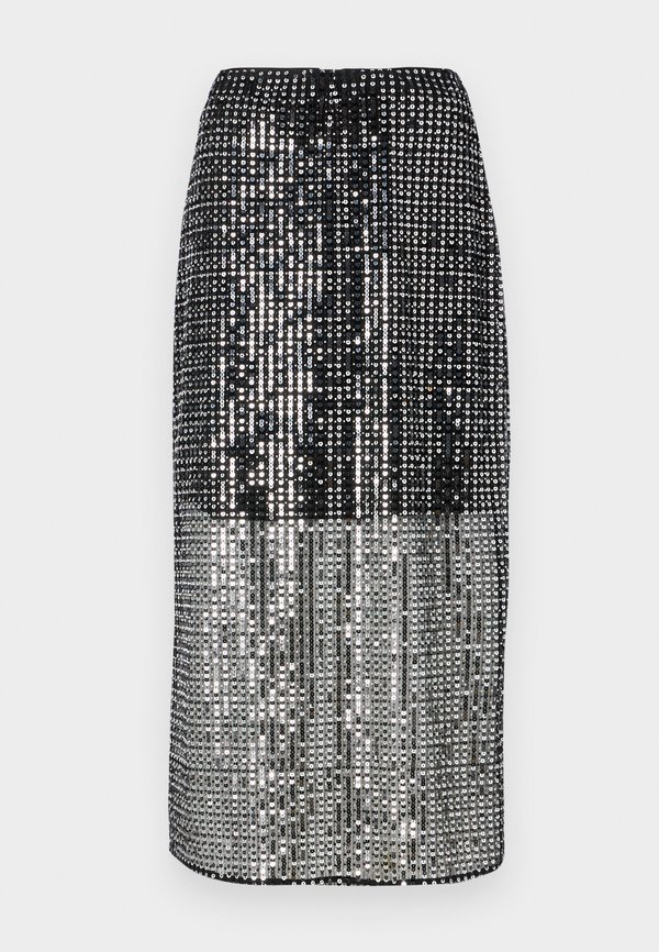 SOLINA SEE THROUGH MIDI SKIRT - Pencil skirt - midnight2