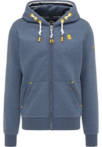 Schmuddelwedda Felpa con zip - mottled blue