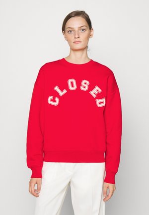 CREW NECK WITH LOGO - Sweatshirt - red