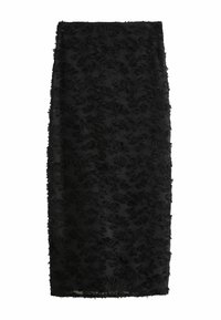 Next TALL FIT - TEXTURED COLUMN  - Maxi sukně - black