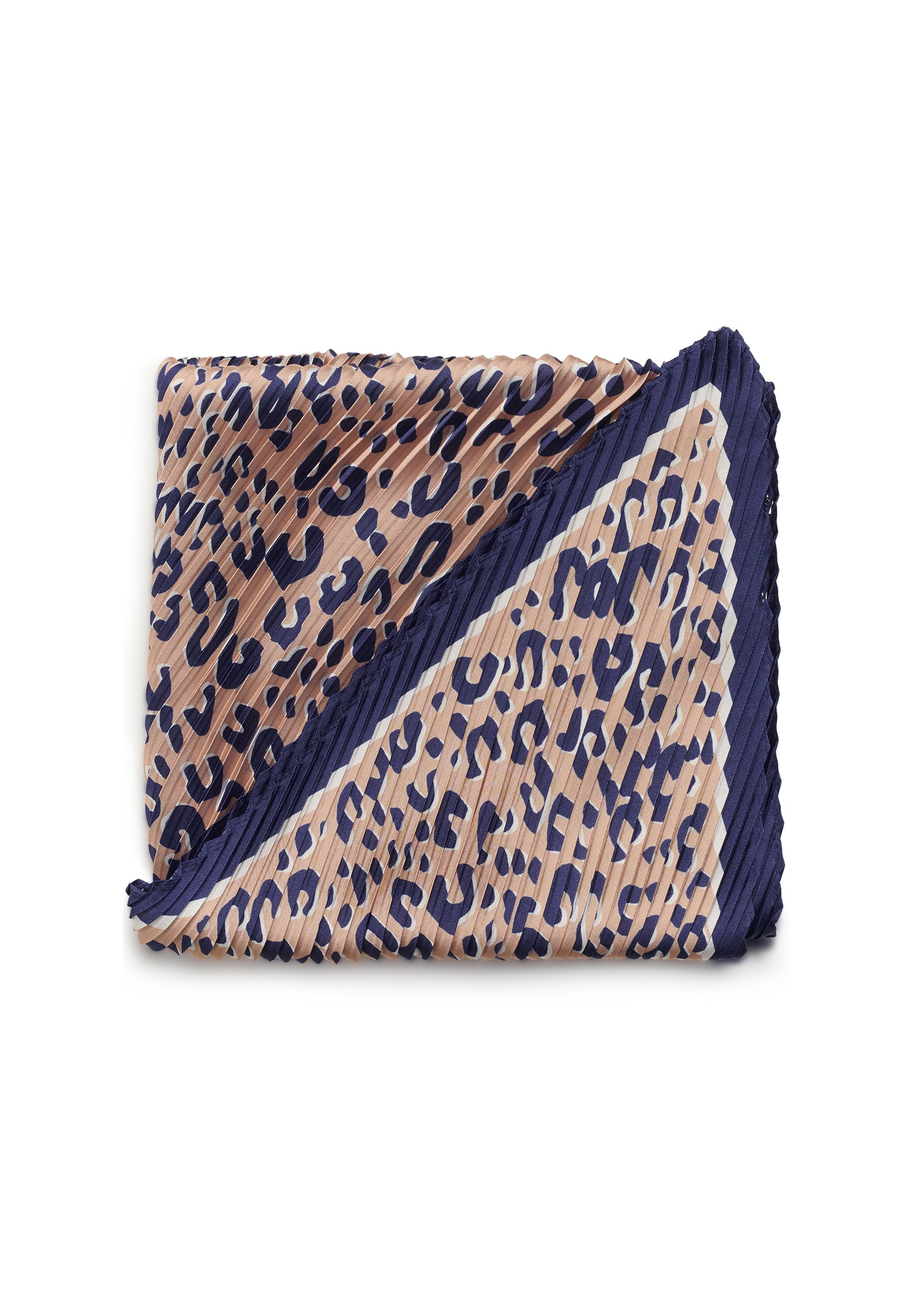 Wiederverwendbare Baumwoll-Gesichtsmaske, 3-lagig – Blau-weißes Leopardenmuster, Waschbar, Mit Filtertasche