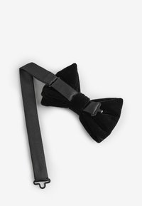 Next SET - Pocket square - black velvet polka dot