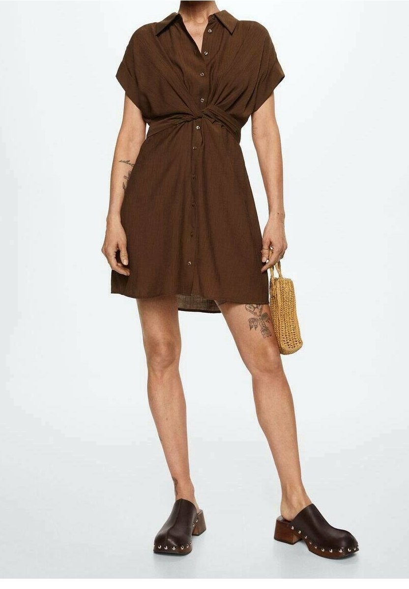 Mango Shirt dress - brown - (Pre-owned) - Zalando.ie