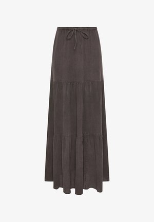 Long Tall Sally, TALL MAXI SKIRTS - Maxinederdele - chocolate
