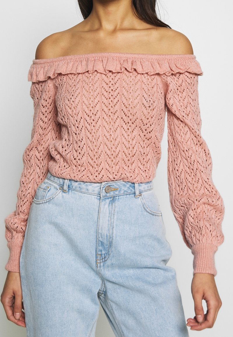 Miss Selfridge Stickad tröja - pink