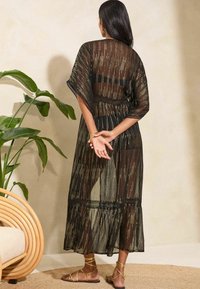 Love & Roses KIMONO REGULAR FIT - Strandkiegészítő - black