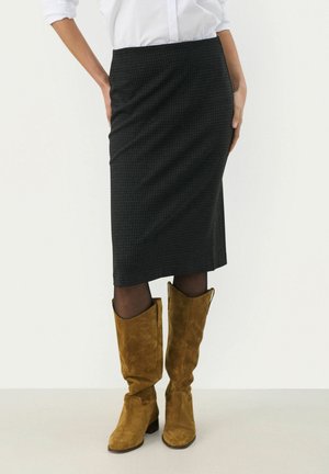 Kokerrok - dark grey check