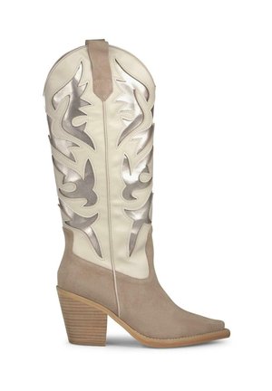 BORDADOS - Stivali texani / biker - blanco