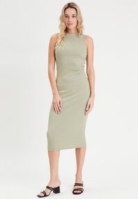 Cache Cache Robe fourreau - vert kaki