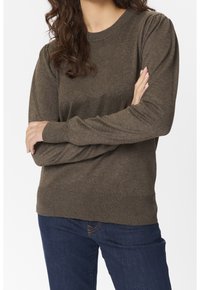 Saint Tropez Stickad tröja - brown