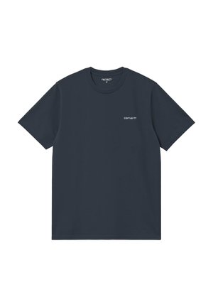 Carhartt WIP SCRIPT EMBROIDERY - Camiseta básica - deep night